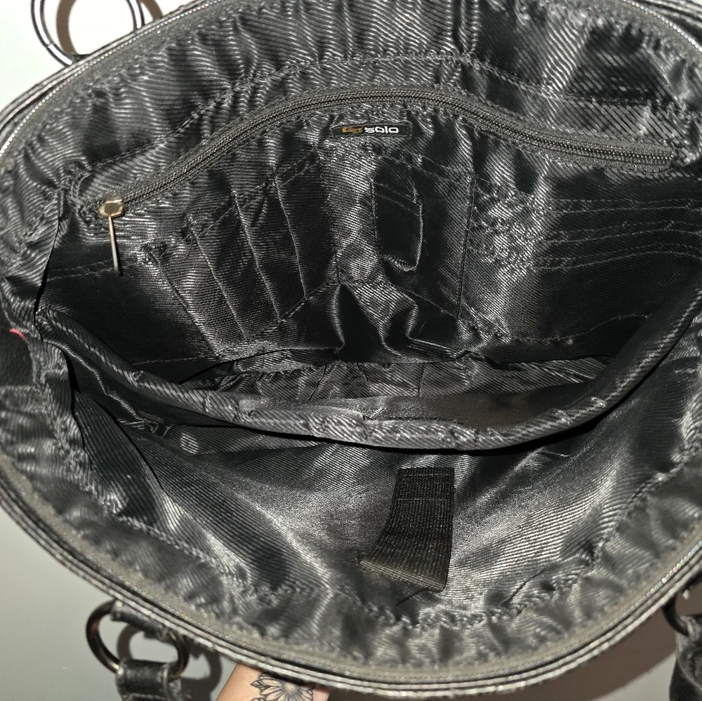 Solo New York Classic Black Laptop Tote Bag